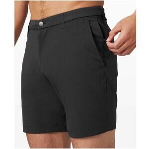 Lululemon Commission Short 7" Men's Size 33 Light Obsidian Stretch Golf Zip Fly